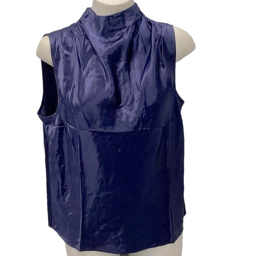 NEW  RAILS Women's Top Kayleen Sleeveless Blouse Size L Navy